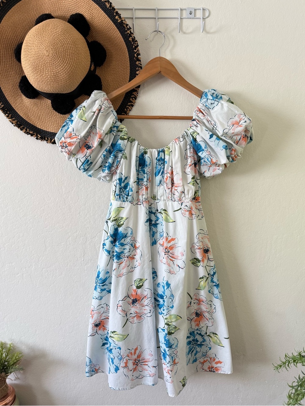 Abercrombie & Fitch Ruched Puff Sleeve Mini Dress Size XS Tall - Picture 8 of 15